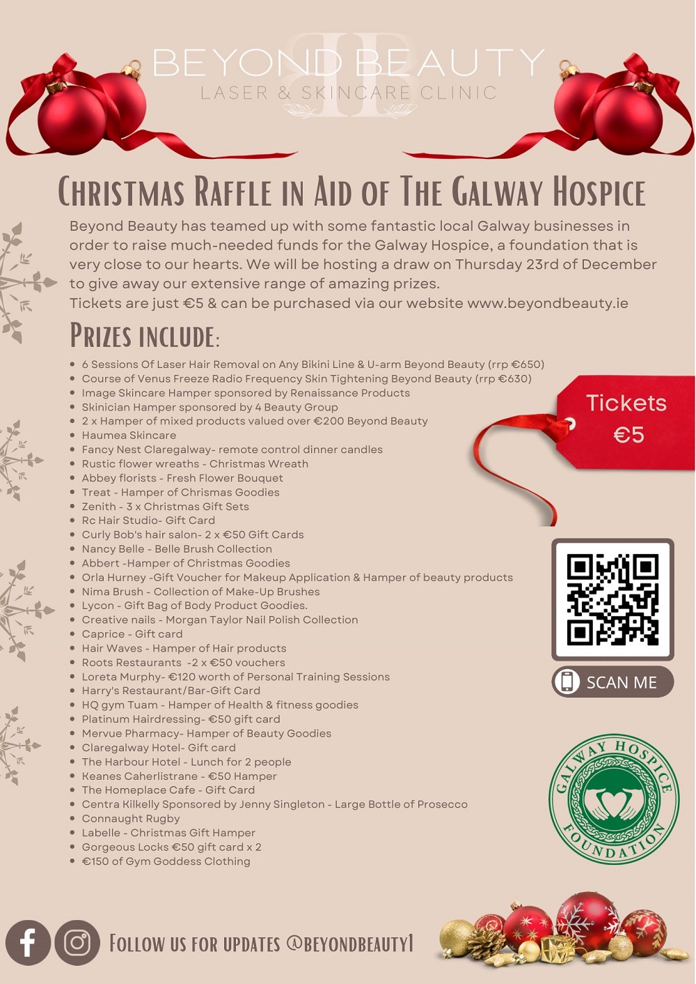 Our Sponsors: CHRISTMAS RAFFLE IN AID OF GALWAY HOSPICE